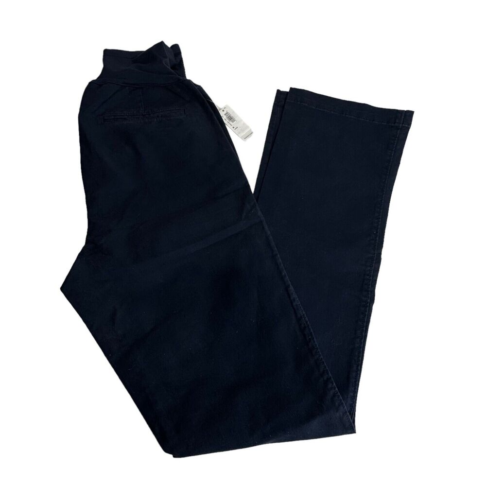 Old Navy Blue Maternity Boot Cut Full Panel Pants Size 6 Long